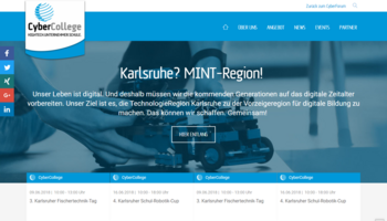 TYPO3-Webseite für die MINT-Region Karlsruhe