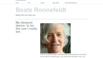 WordPress-Website für Beate Ronnefeldt.com