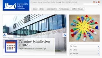 TYPO3-Website der Europäischen Schule München